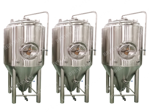 Fermentador cónico de cerveza de cobre refrigerado con glicol comercial 1000L