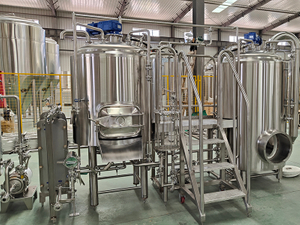500L 2 buque cervecería All Grain Brewing Equipment Mash Tun suministros